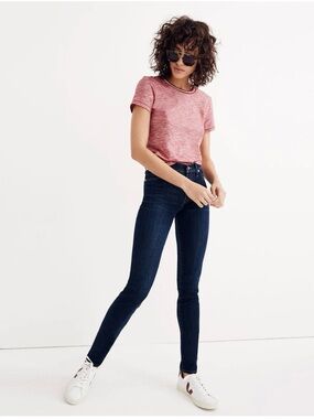 Madewell Dark Indigo 9” Mid-rise Skinny Jeans